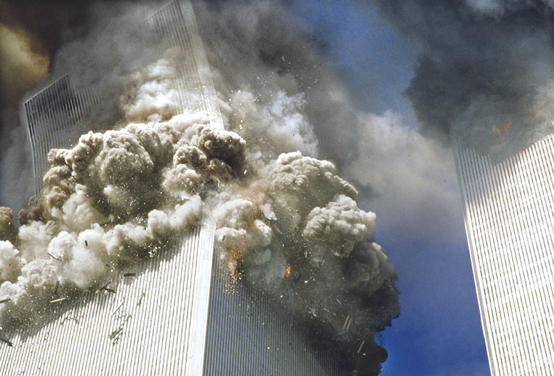 twin towers collapsed. the size of a twin tower,